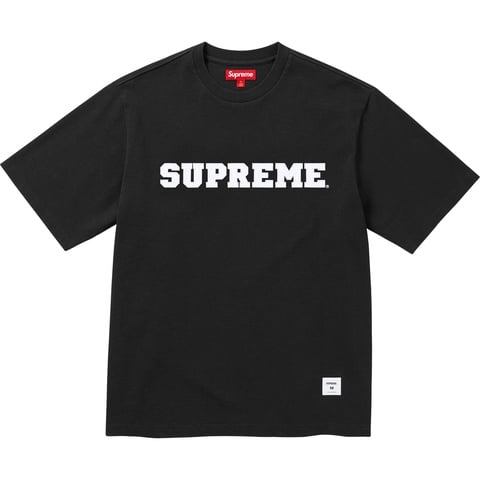 Supreme Collegiate Appliqué S/S Top - Black