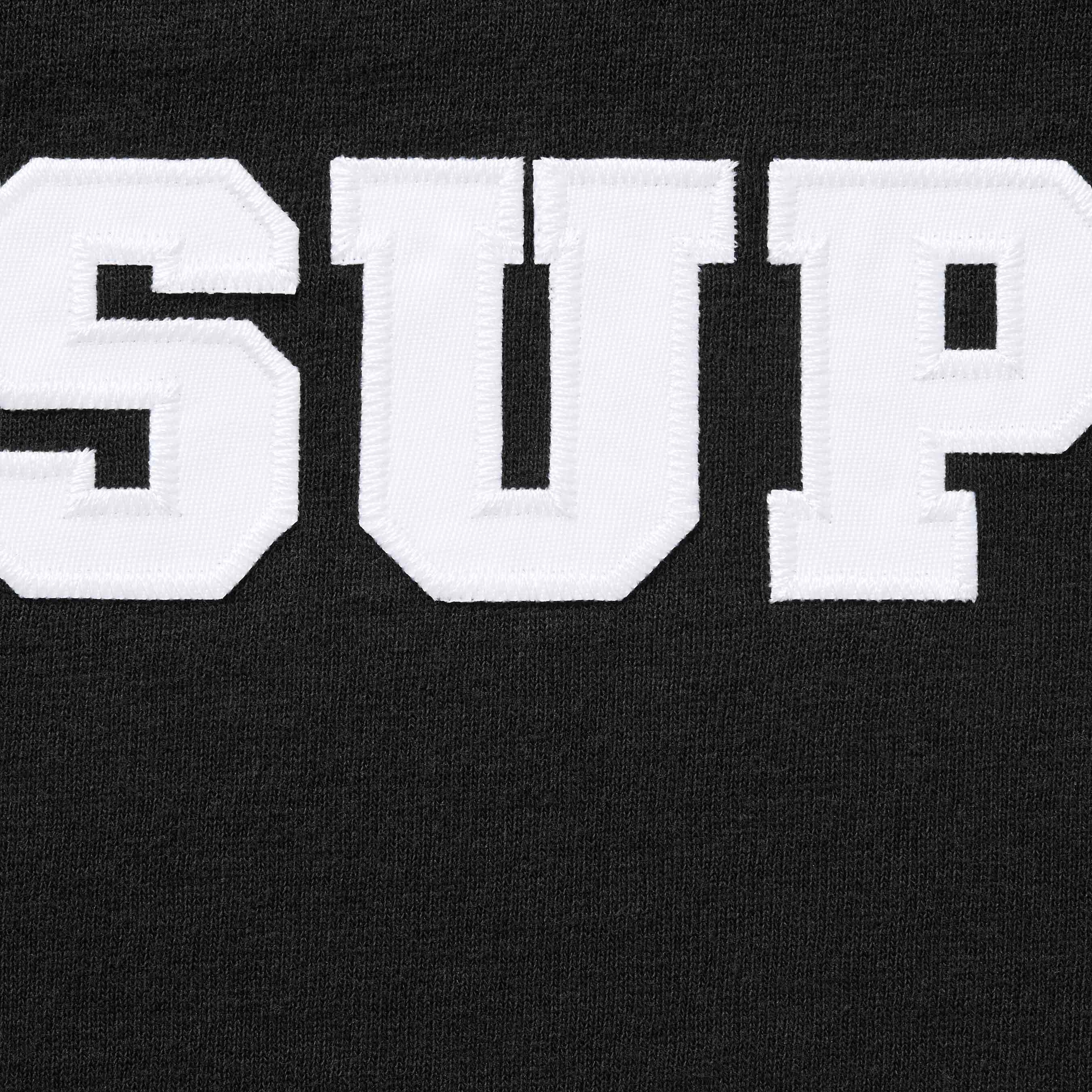 Supreme Collegiate Appliqué S S Top (FW25) - Black - $88