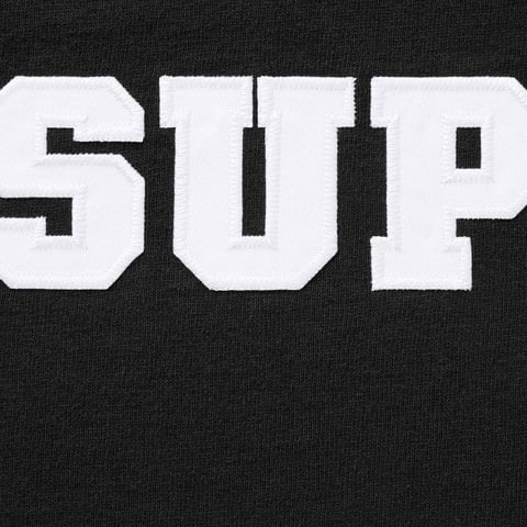 Supreme Collegiate Appliqué S/S Top - Black