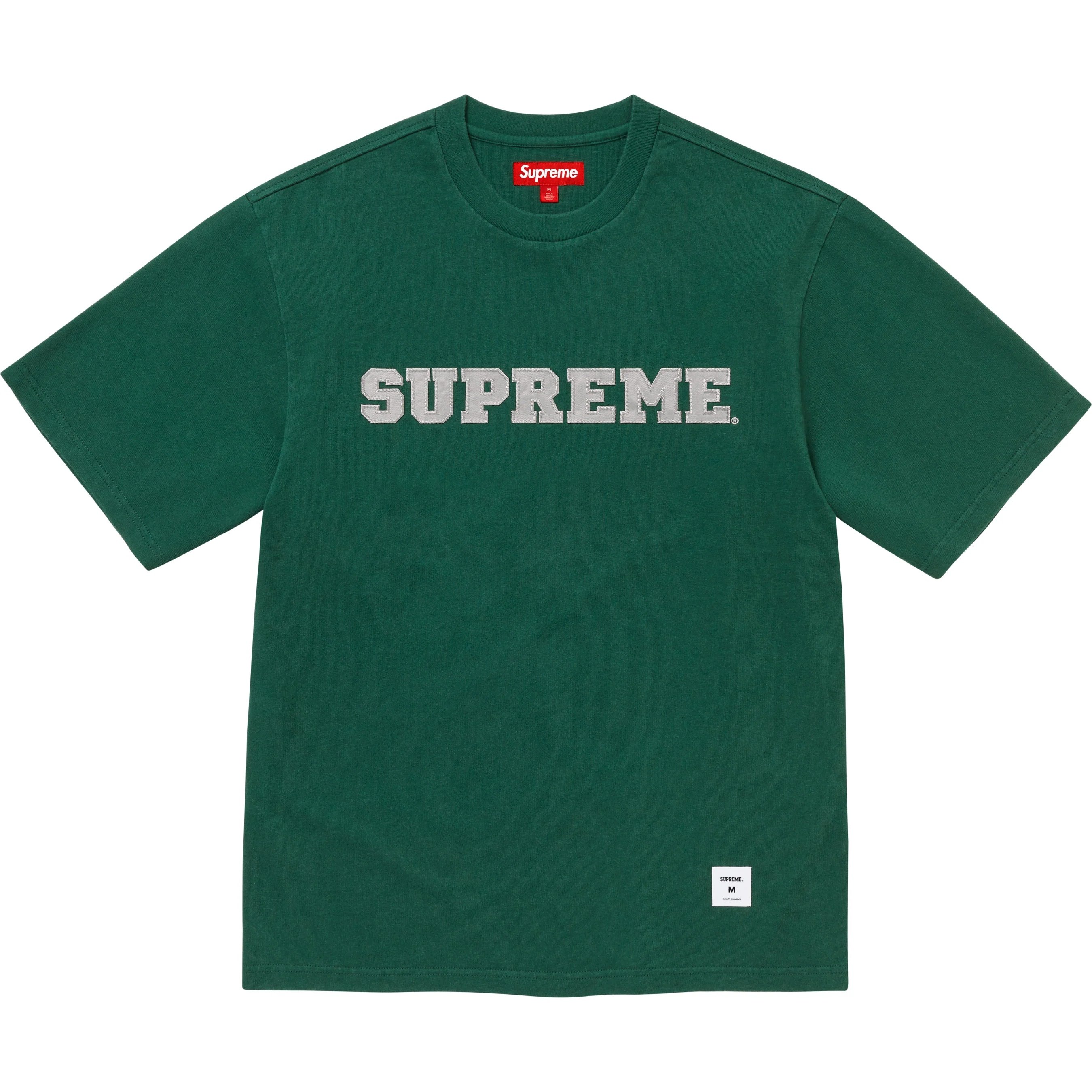 Supreme Collegiate Appliqué S S Top (FW25) - Dark Green - $88