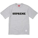 Supreme Collegiate Appliqué S S Top (FW25) - Heather Grey