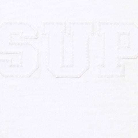 Supreme Collegiate Appliqué S/S Top - White
