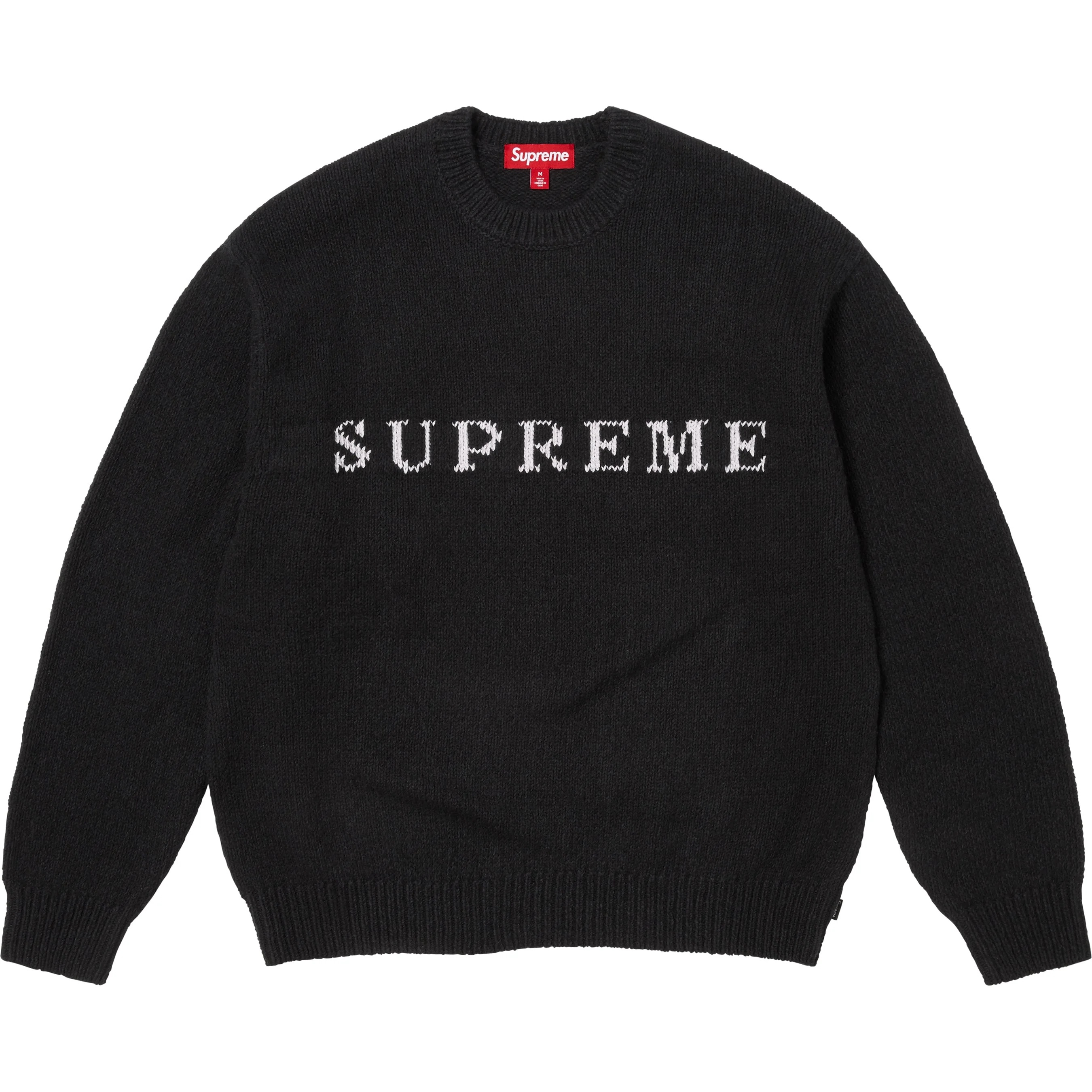 L Supreme Contrast Logo Sweater ブラック　L Supreme Contrast Logo Sweater (FW25) - $158