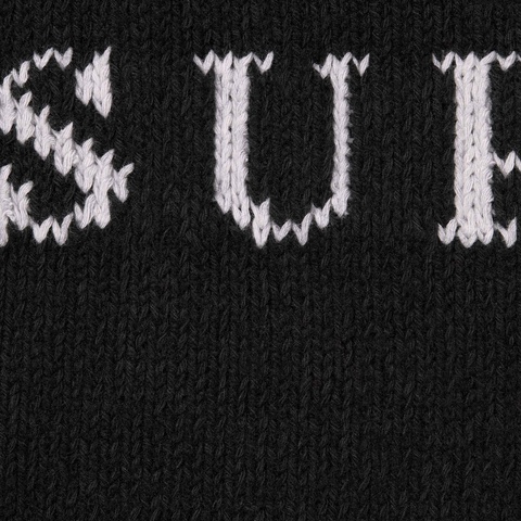 Supreme Contrast Logo Sweater - Black