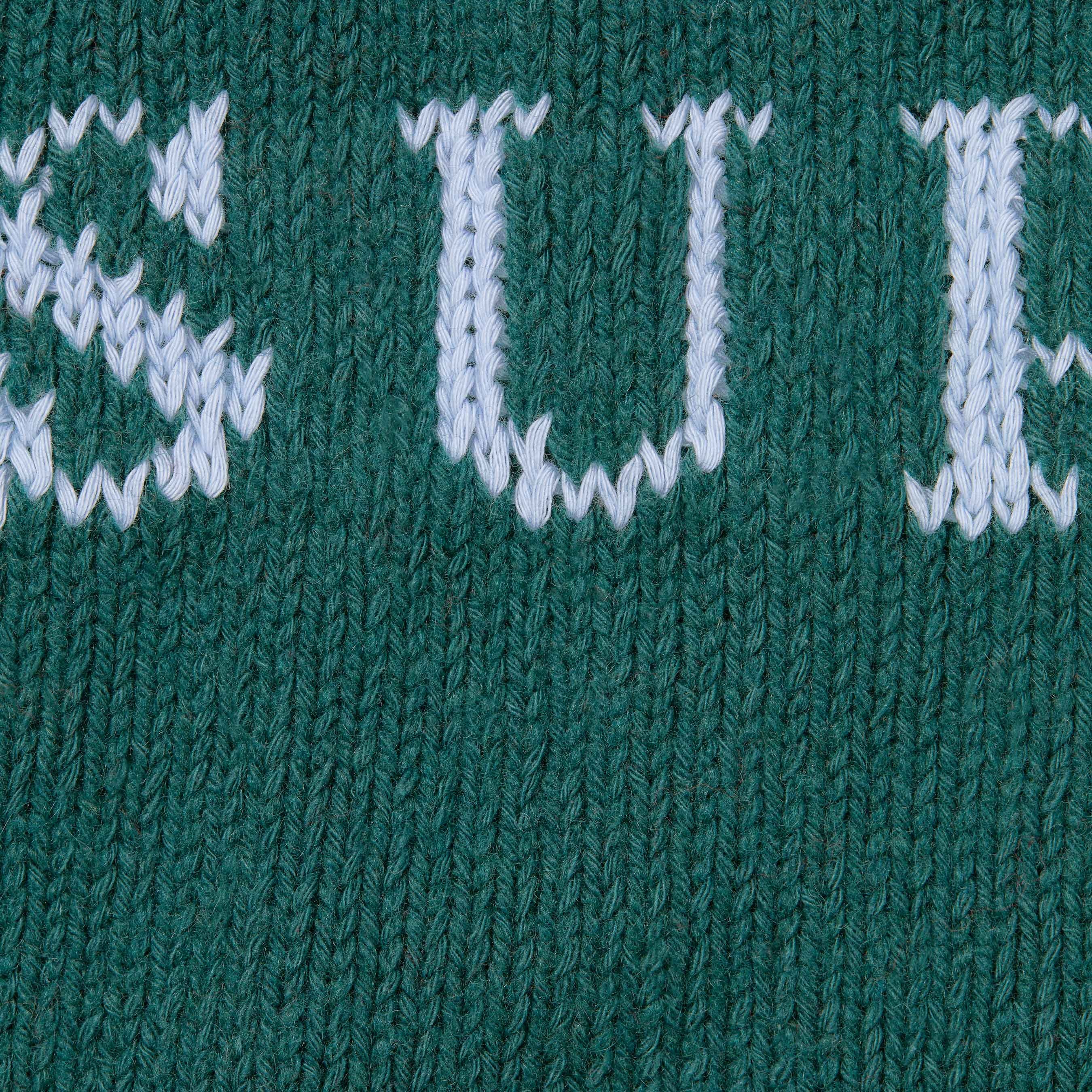 Supreme Contrast Logo Sweater (FW25) - Pine - $158