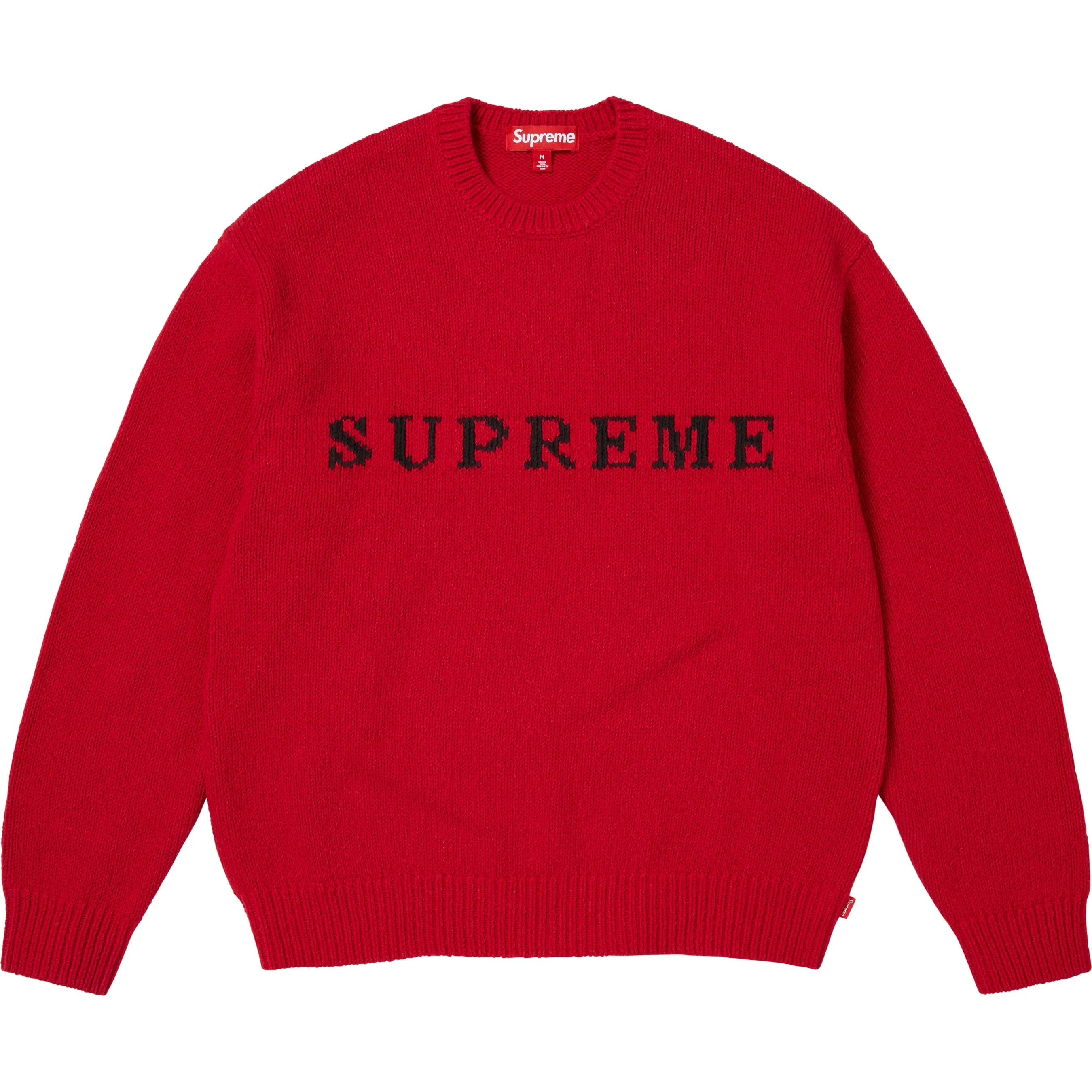 Supreme Contrast Logo Sweater (FW25) - $158
