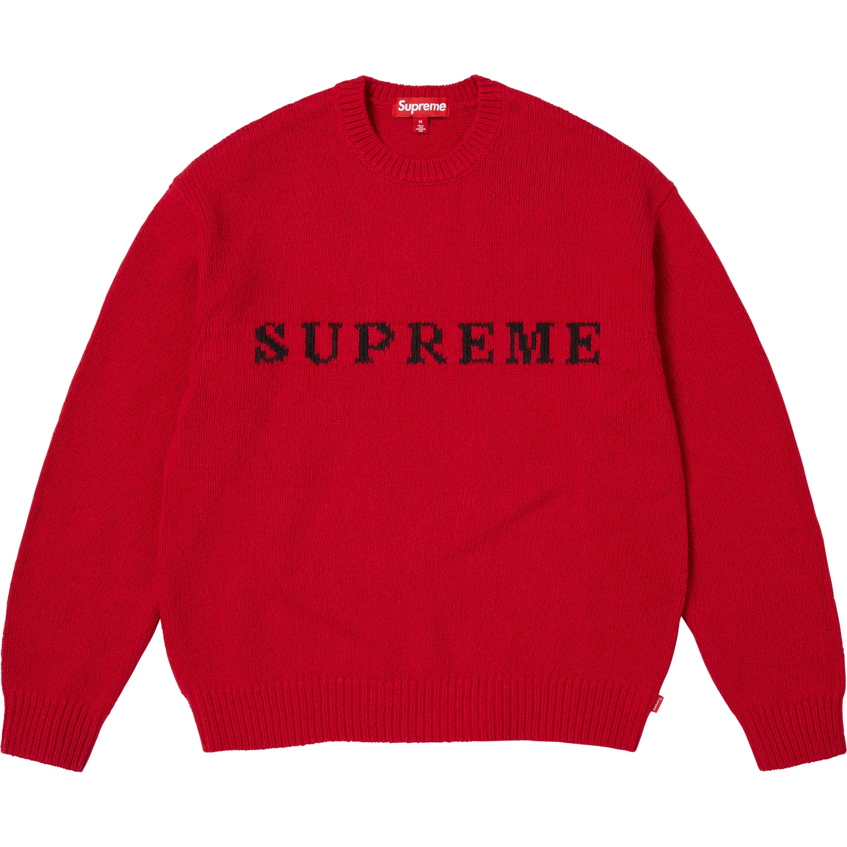 Supreme Contrast Logo Sweater (FW25) - $158