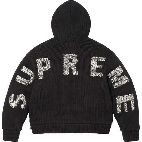 Faux Shearling Lined Zip Up Hooded Sweater - Supreme