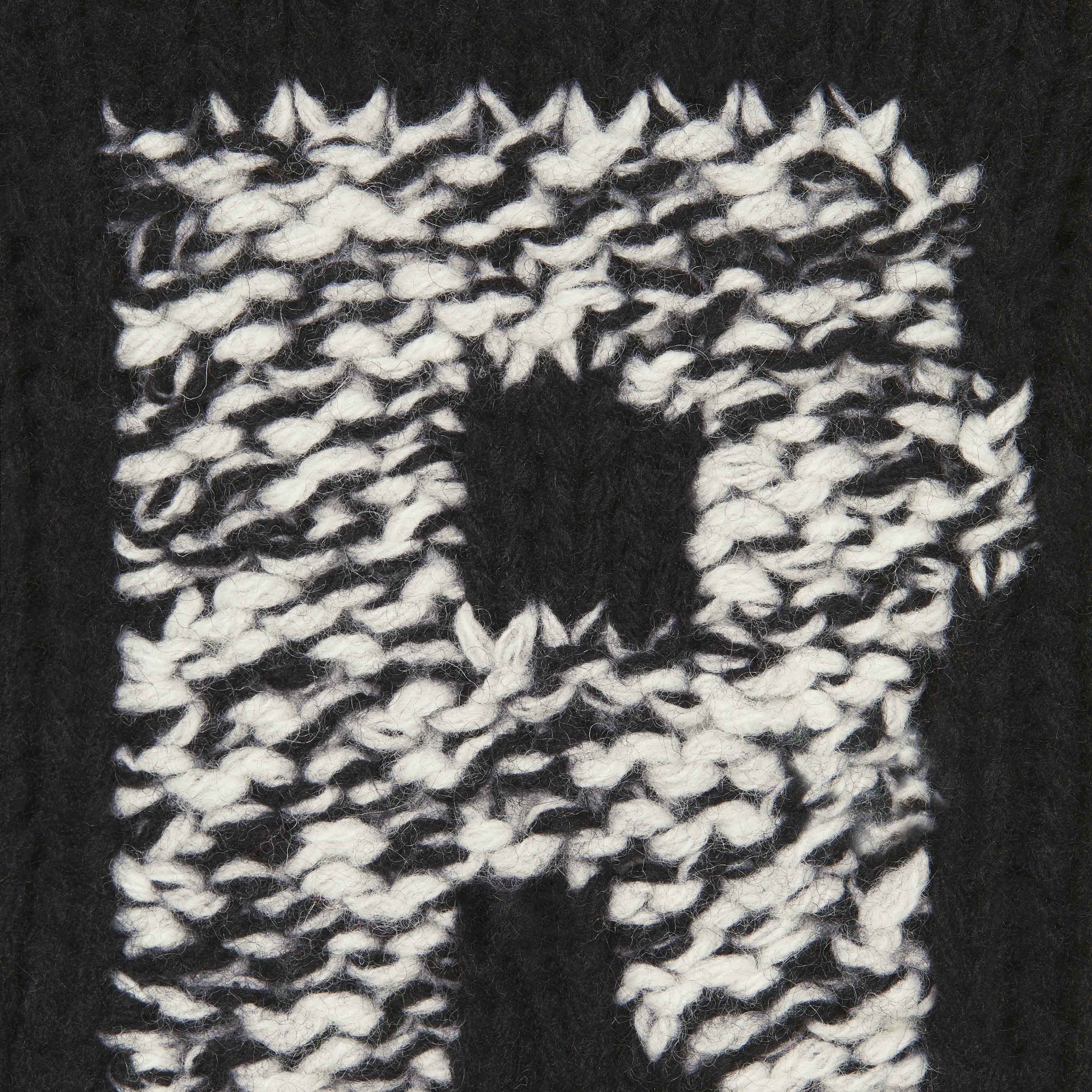 Supreme Faux Shearling Lined Zip Up Hooded Sweater (FW25) - Black - $298