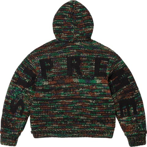 Faux Shearling Lined Zip Up Hooded Sweater - Supreme