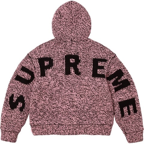 Faux Shearling Lined Zip Up Hooded Sweater - Supreme