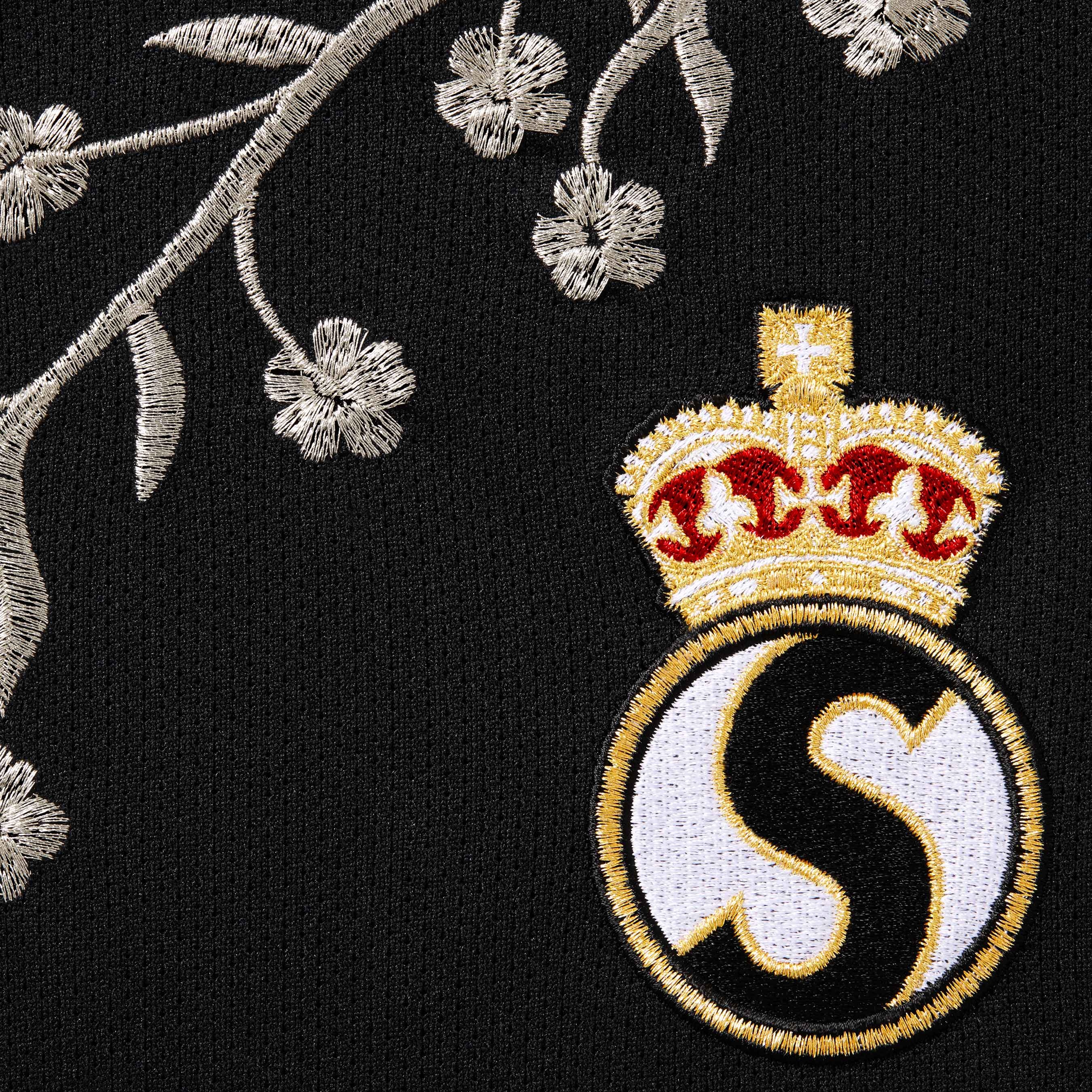 Supreme Floral Soccer Jersey (FW25) - Black - $138