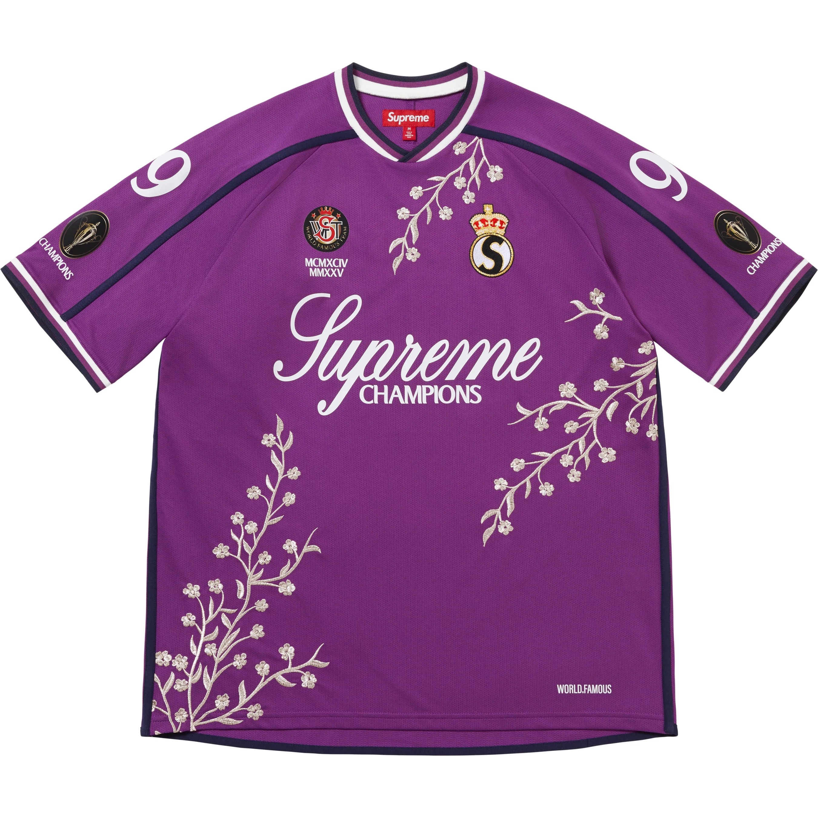 ウェア Supreme Floral Soccer Jersey white M Buy Supreme Floral Soccer Jersey 'White' - FW25KN52 WHITE | GOAT
