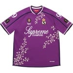 Supreme Floral Soccer Jersey (FW25) - Purple