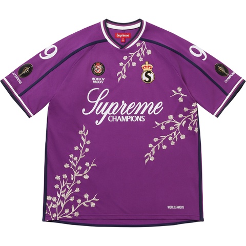 ウェア supreme soccer jersey S Supreme Hooded Soccer Jersey 'Black White' SUP-FW23-026
