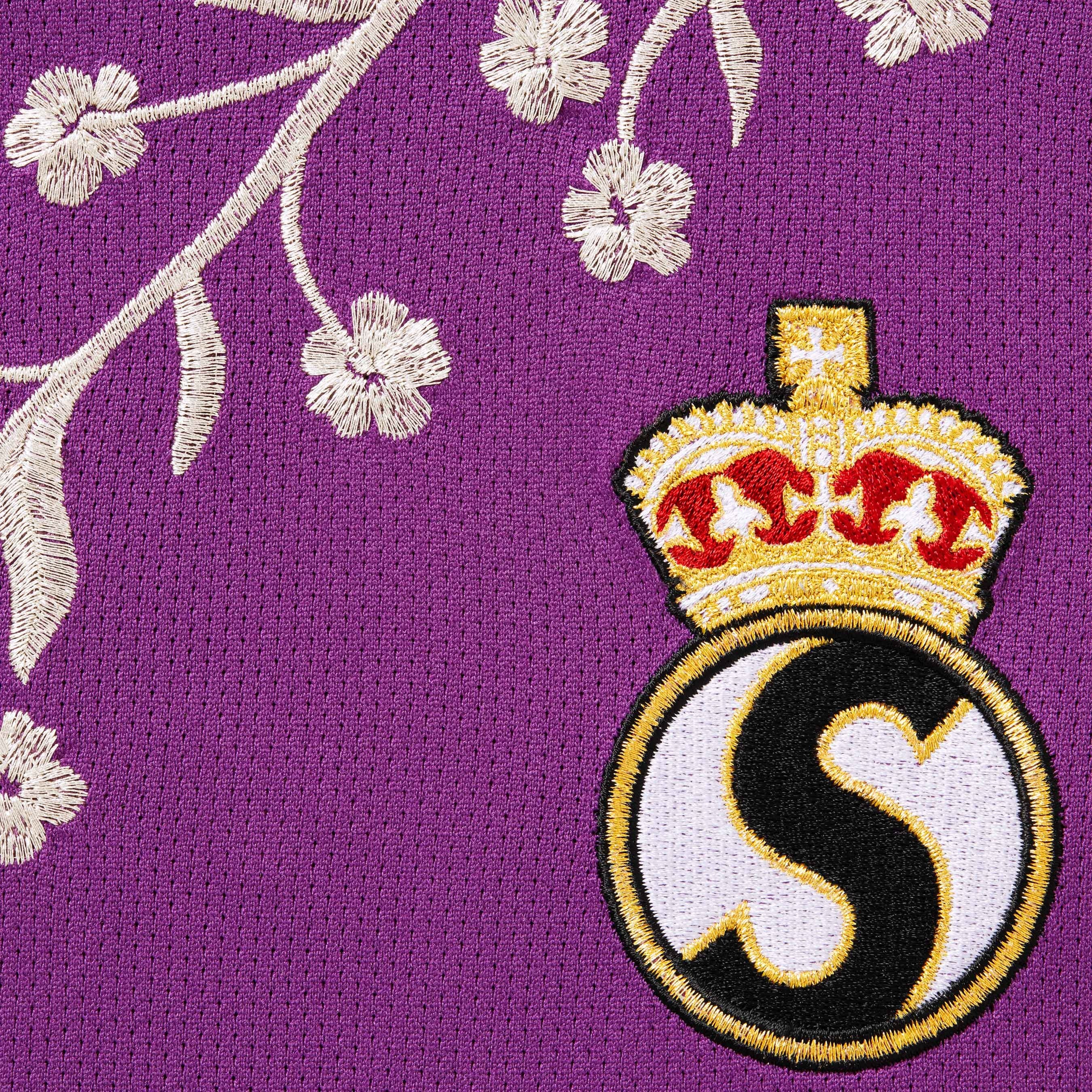 Supreme Floral Soccer Jersey (FW25) - Purple - $138