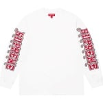 Supreme Intarsia Sleeve L S Top (FW25) - White