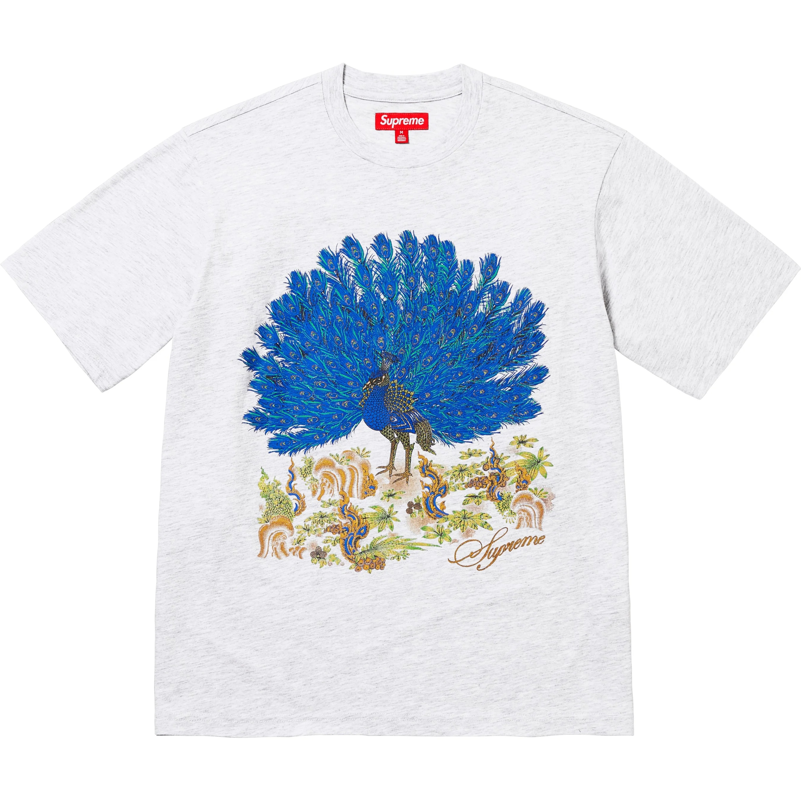 Supreme Peacock S S Top (FW25) - Ash Grey - $88