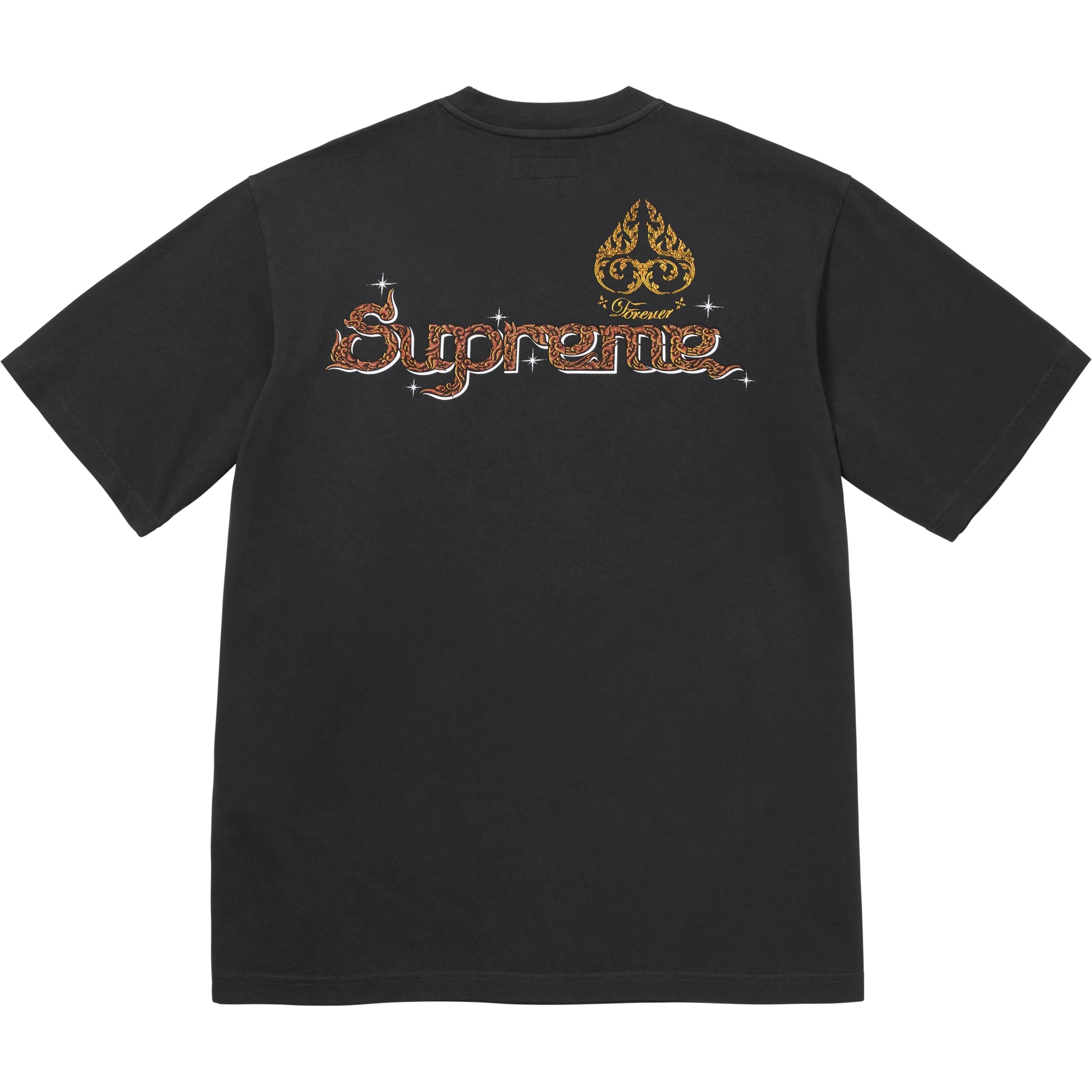Supreme Peacock S S Top (FW25) - Black - $88