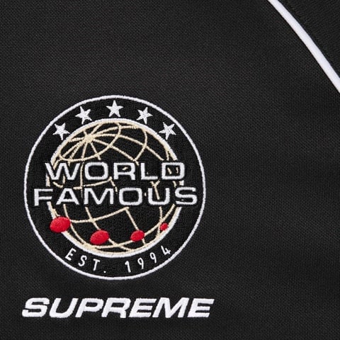 Supreme Piping Soccer Jersey - Black