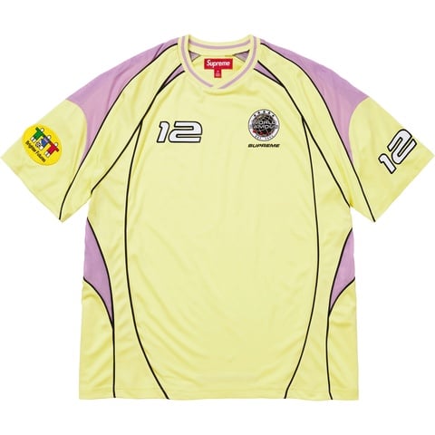 Supreme Piping Soccer Jersey - Pale Yellow