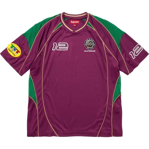 Supreme Piping Soccer Jersey - Raspberry