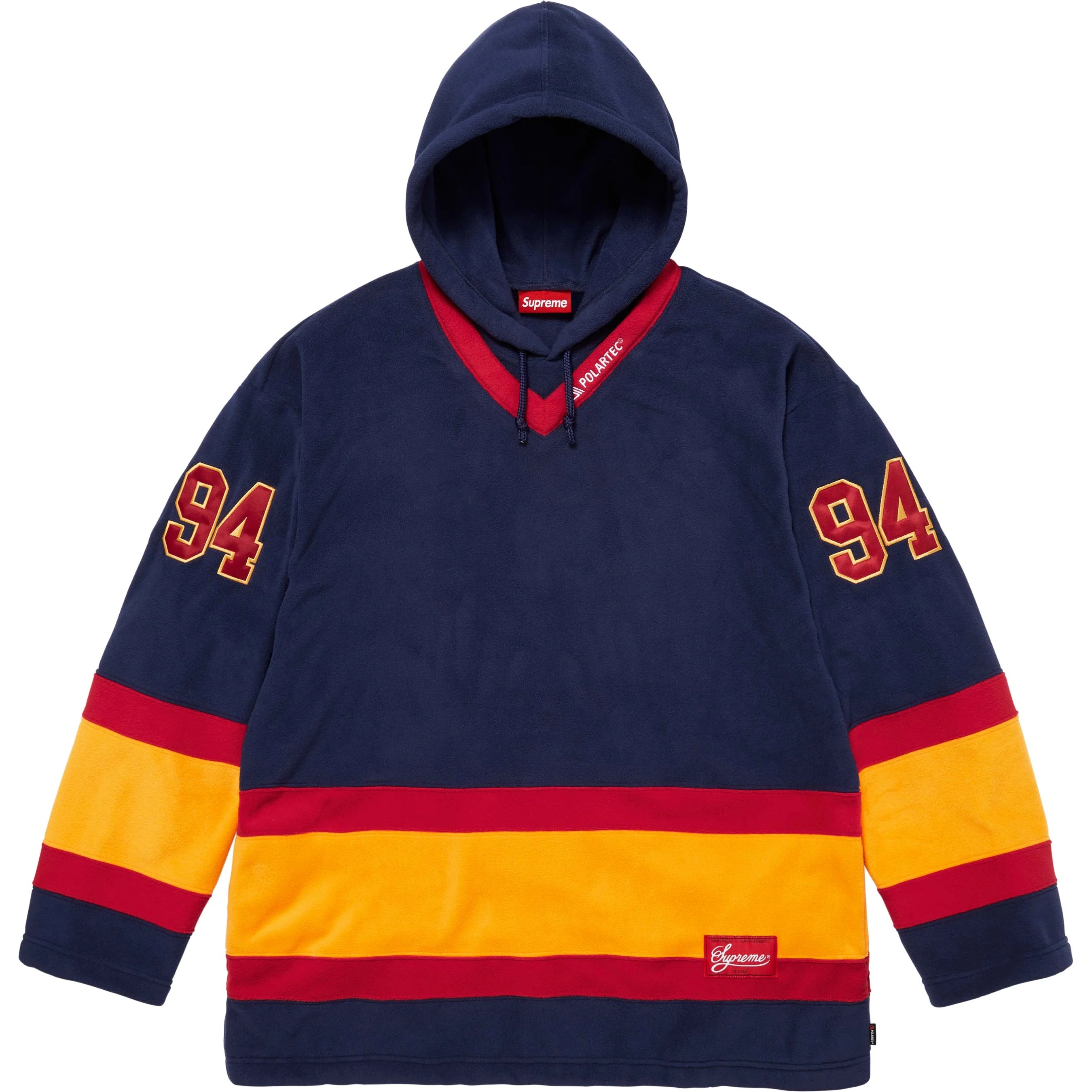 Supreme Polartec Hooded Hockey Jersey (FW25) - Navy - $148