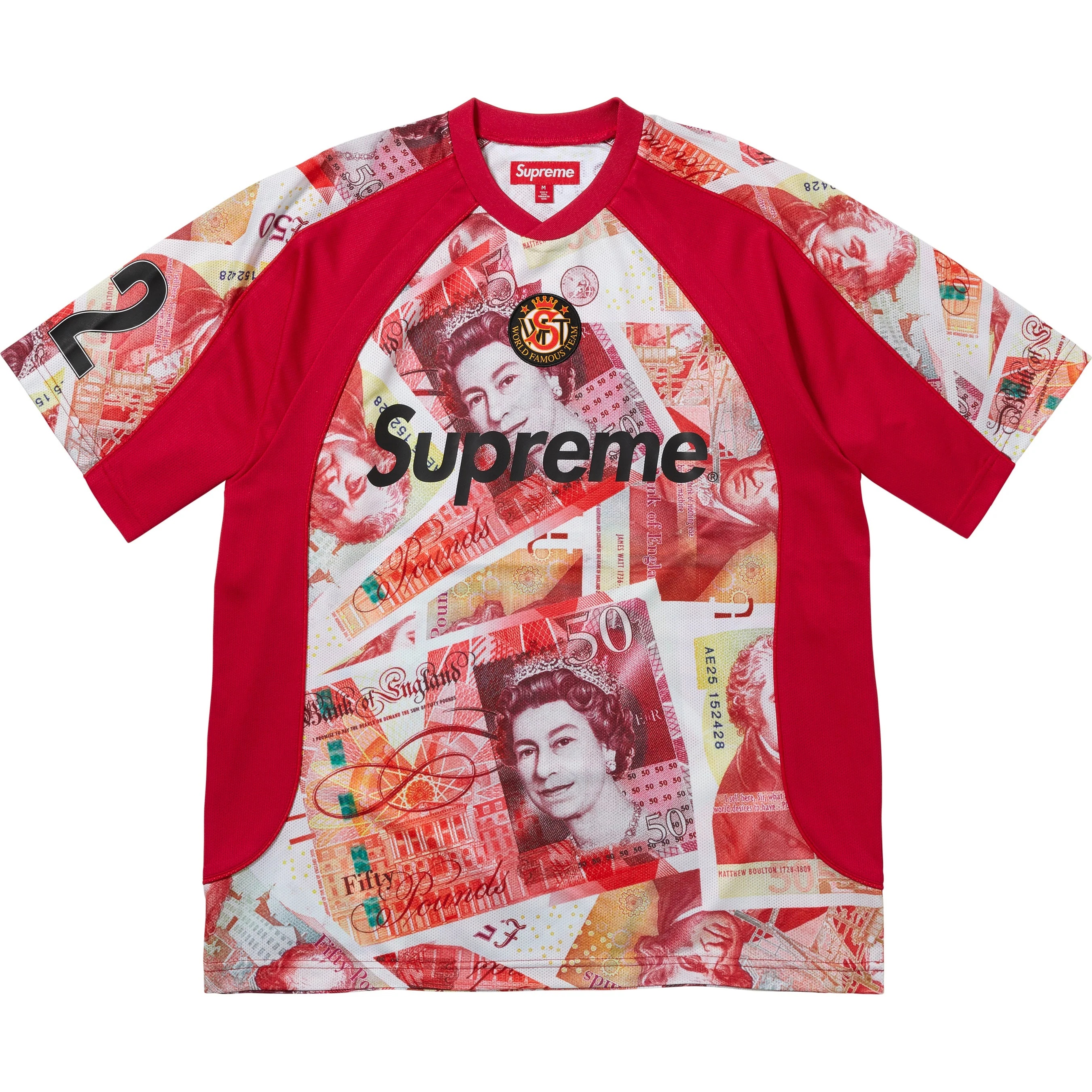 ウェア supreme soccer jersey Supreme Jacquard Soccer Jersey (SS24) - $110