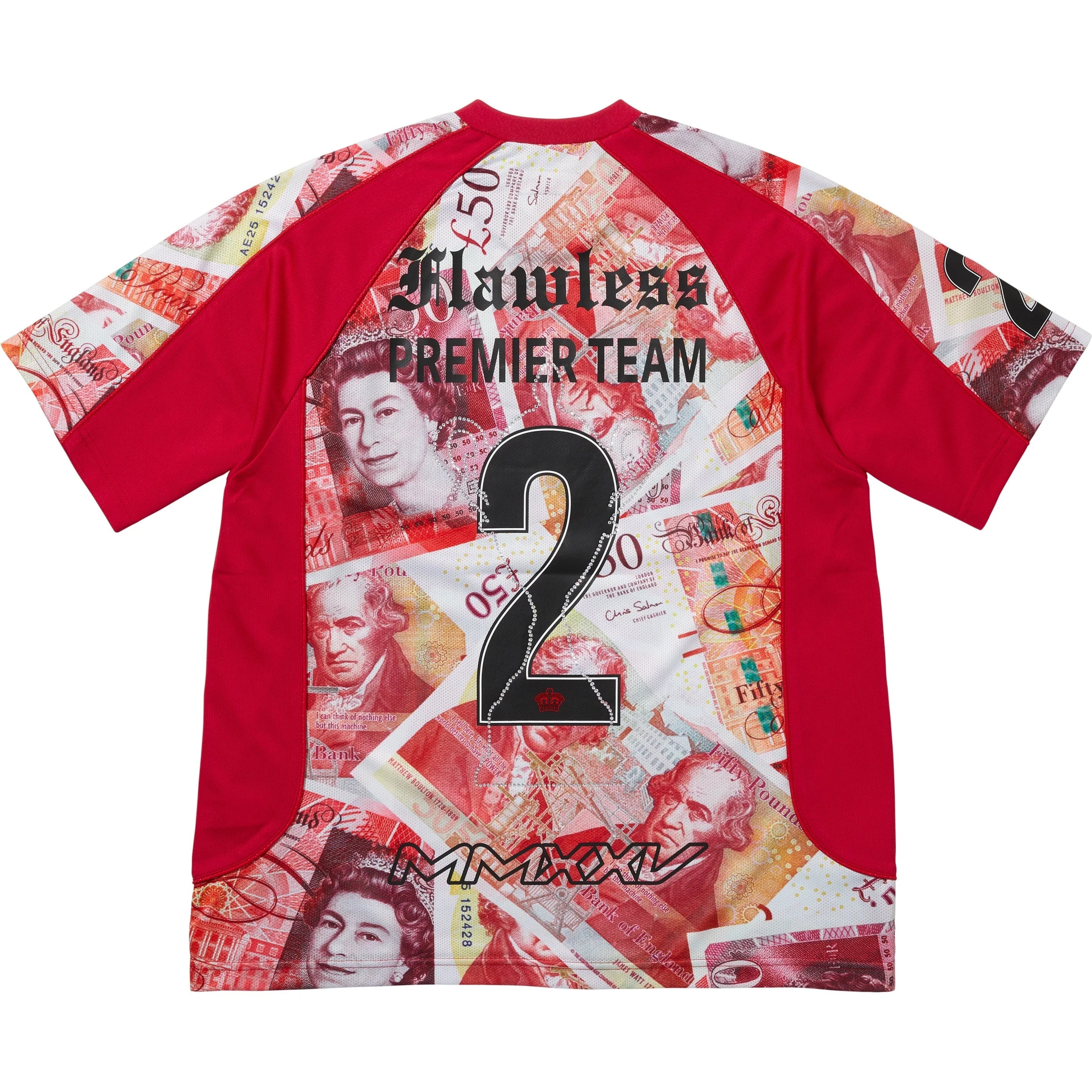 Supreme Pounds Soccer Jersey (FW25) - $128
