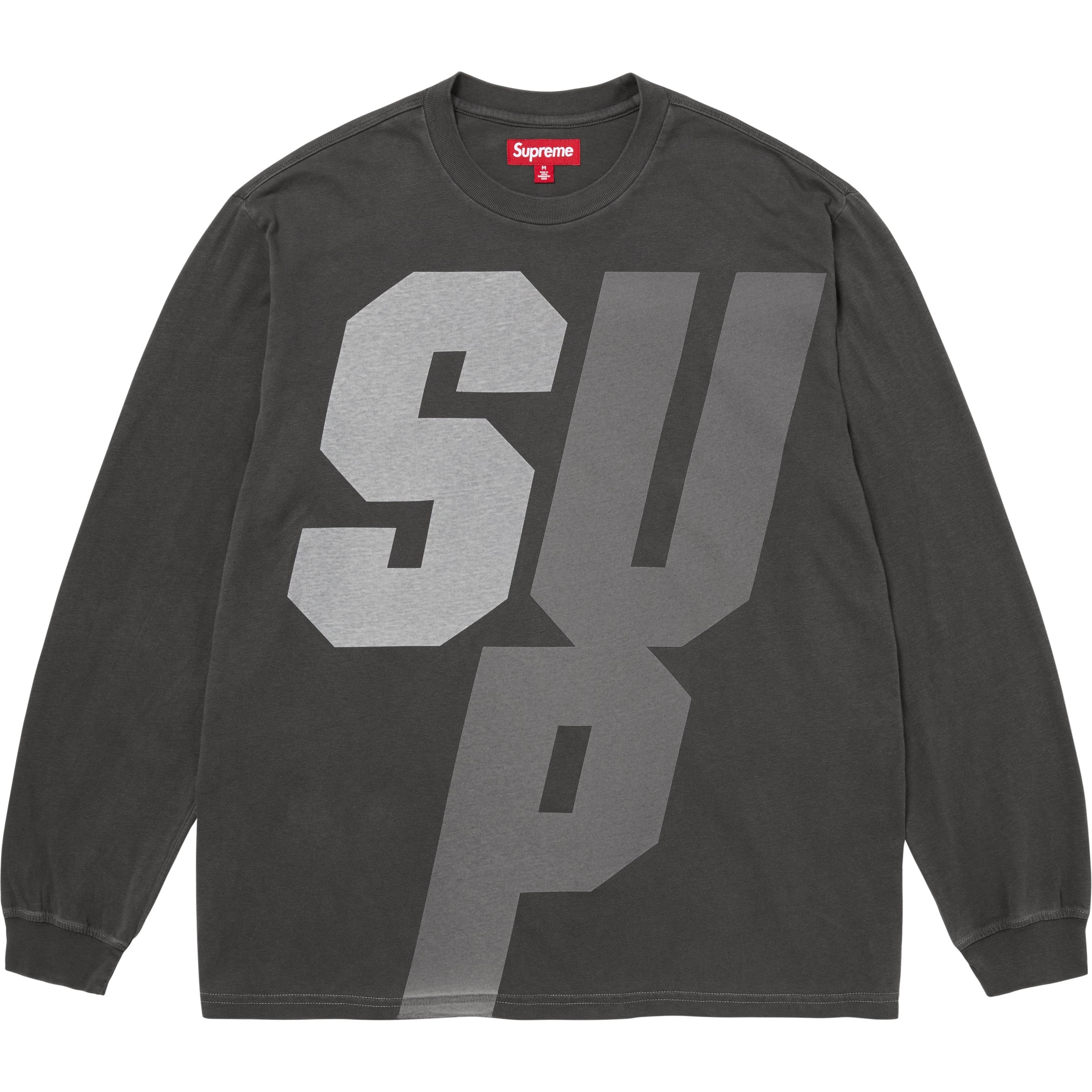 Supreme Reflective L S Top (FW25) - Black - $98