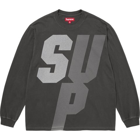 Supreme Reflective L/S Top - Black