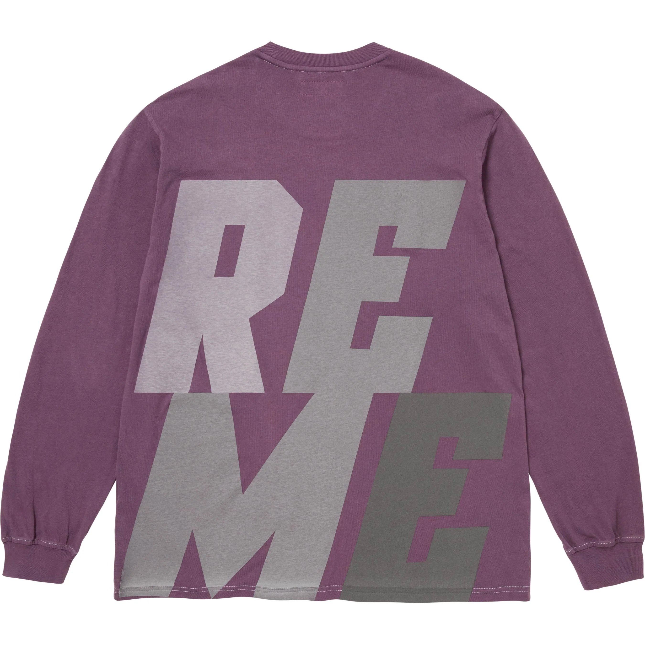 Supreme Reflective L S Top (FW25) - Purple - $98