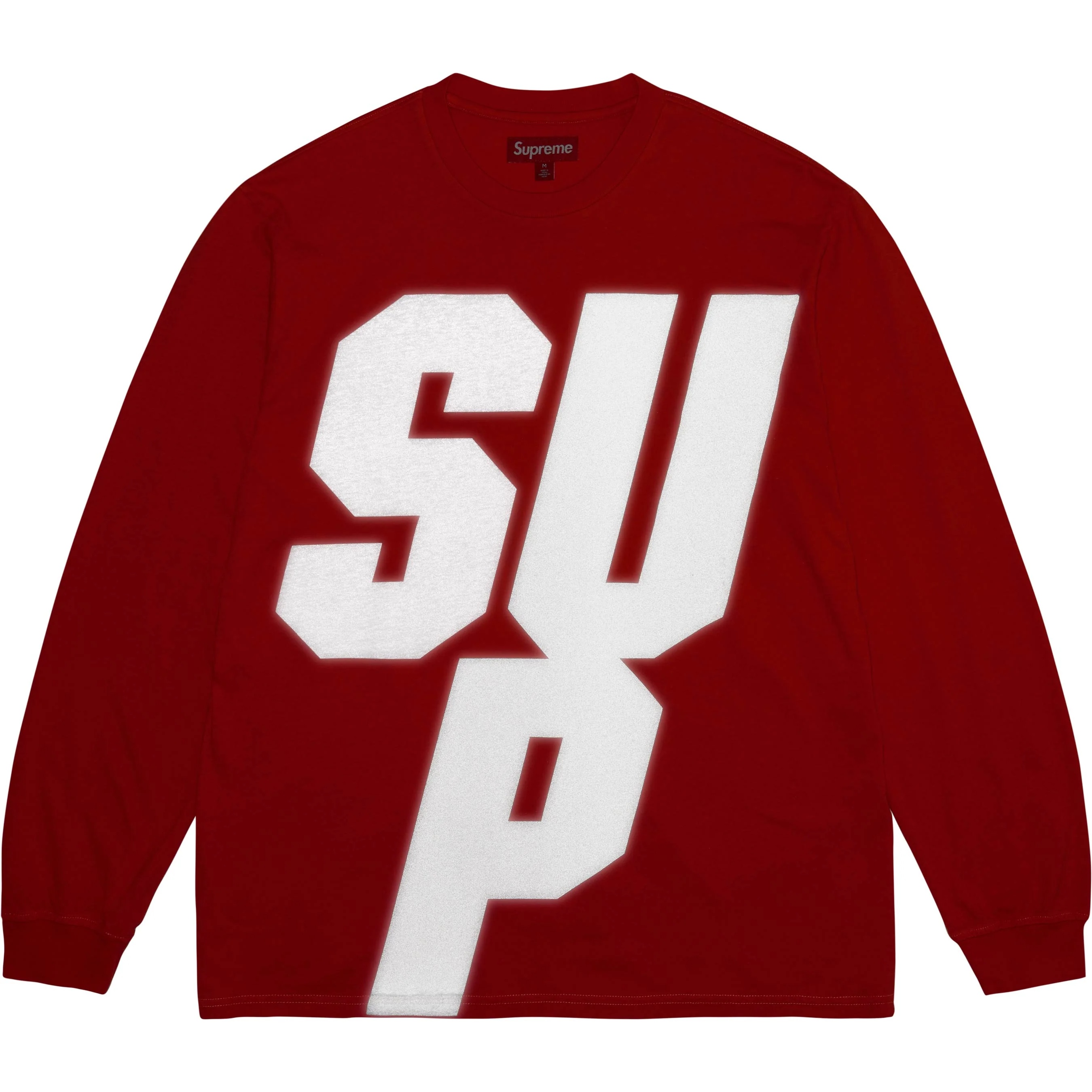 Supreme Reflective L S Top (FW25) - Red - $98