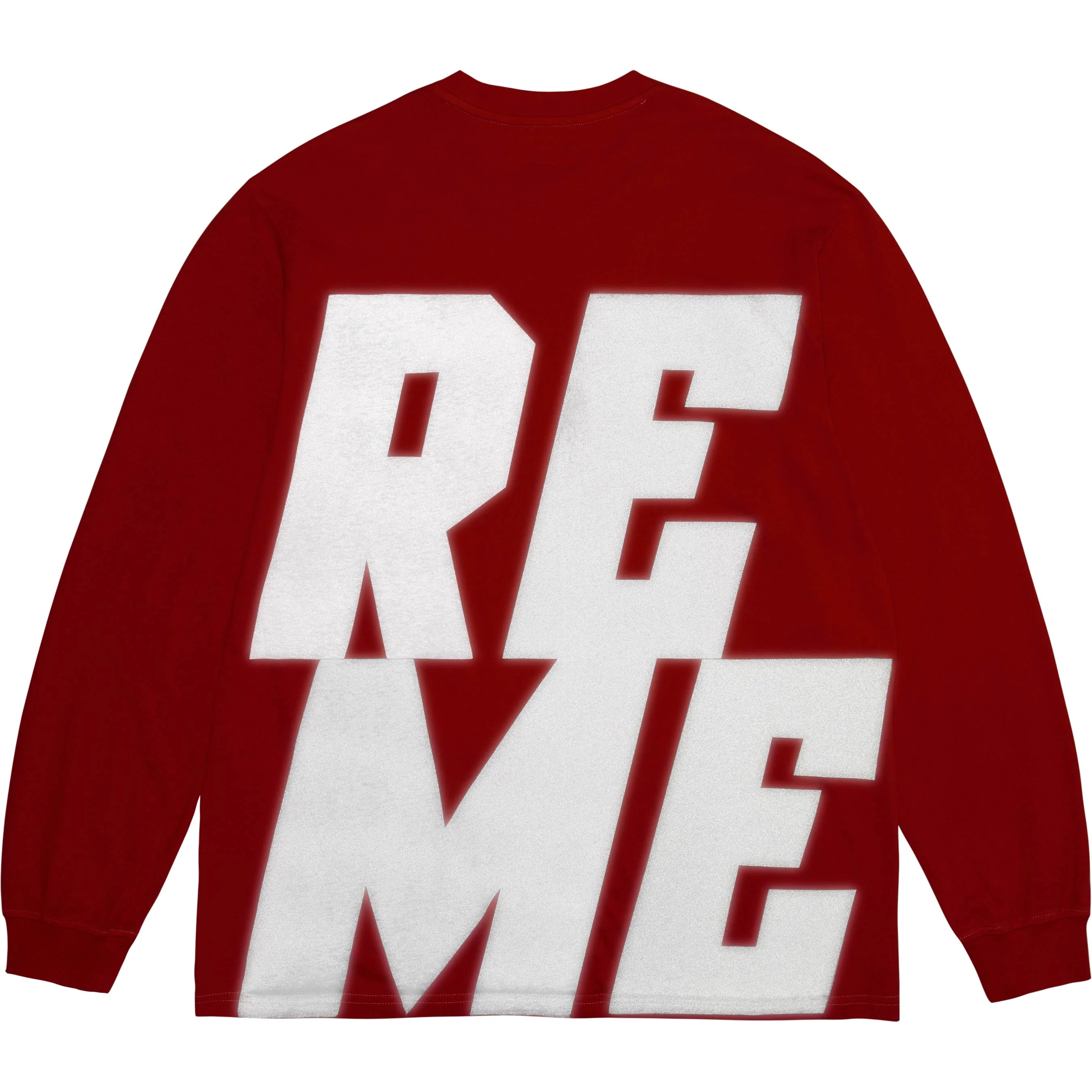 Supreme Reflective L S Top (FW25) - Red - $98