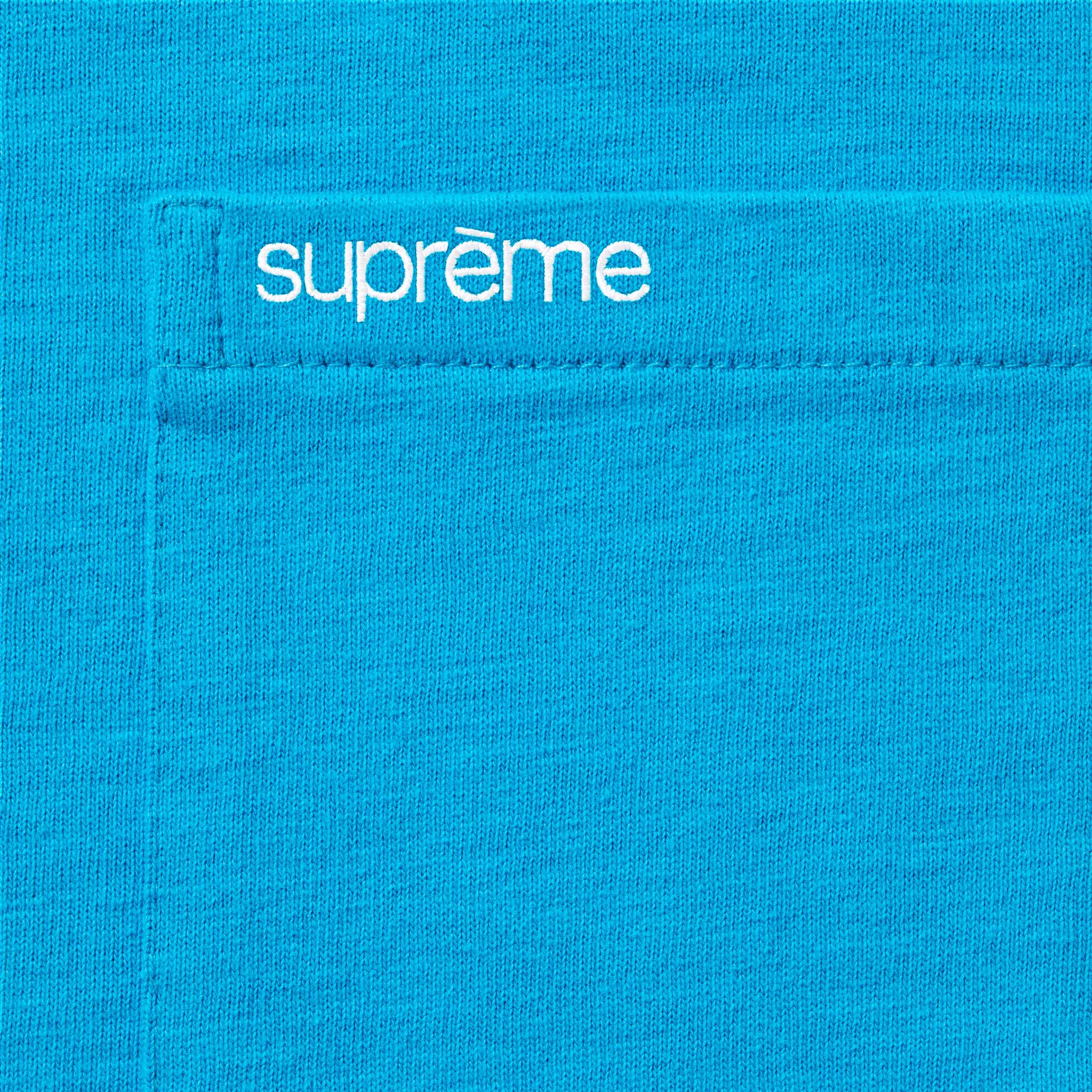 Supreme S S Pocket Tee (FW25) - Bright Blue - $64
