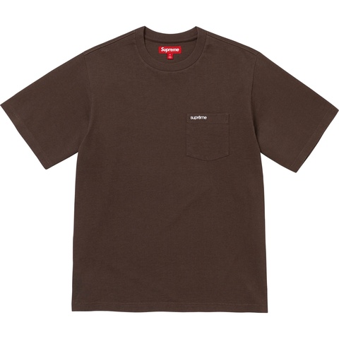 Supreme S/S Pocket Tee - Dark Brown