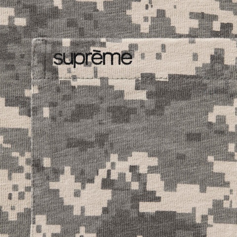 Supreme S/S Pocket Tee - Digi Camo