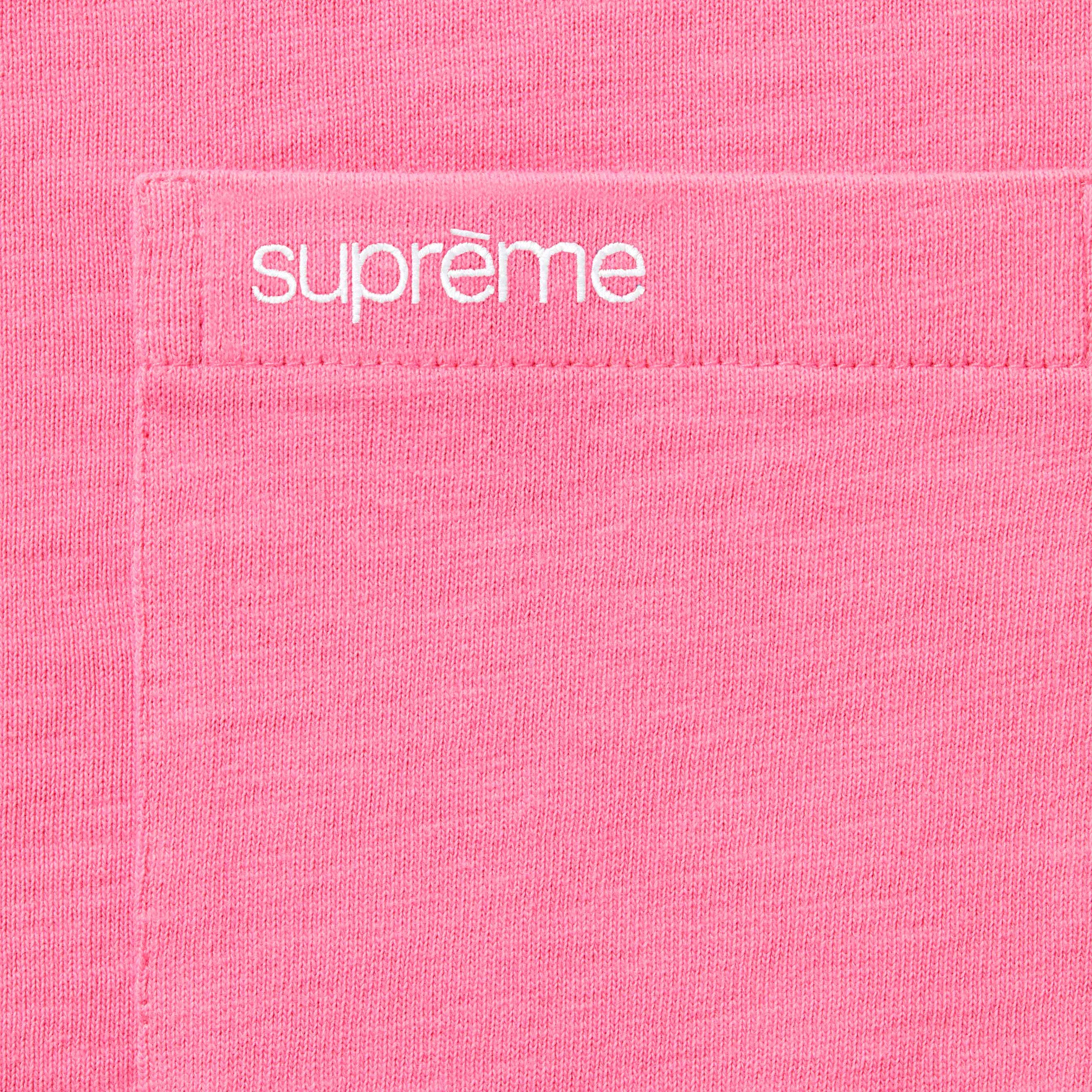 Supreme S S Pocket Tee (FW25) - Pink - $64