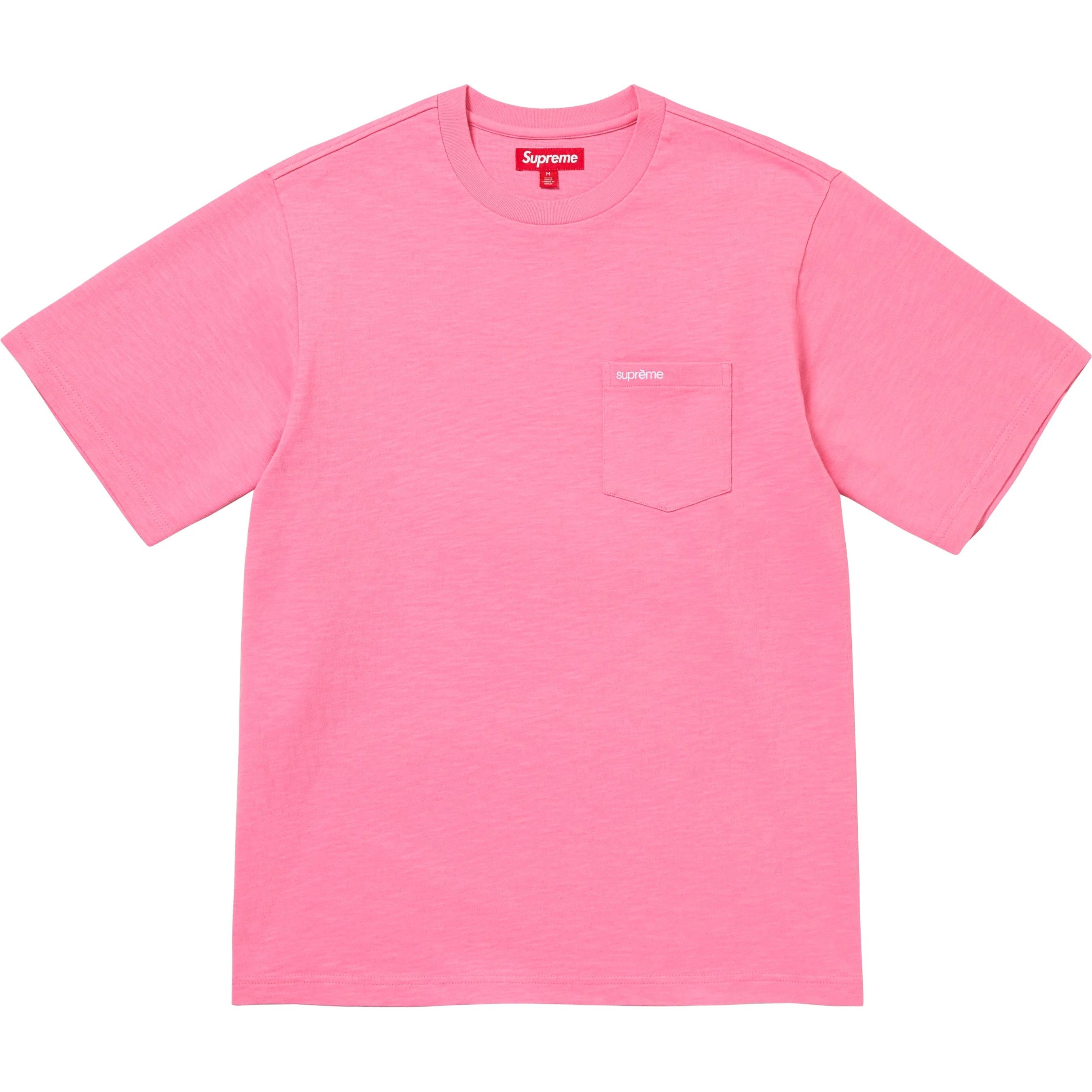Supreme S S Pocket Tee (FW25) - Pink - $64