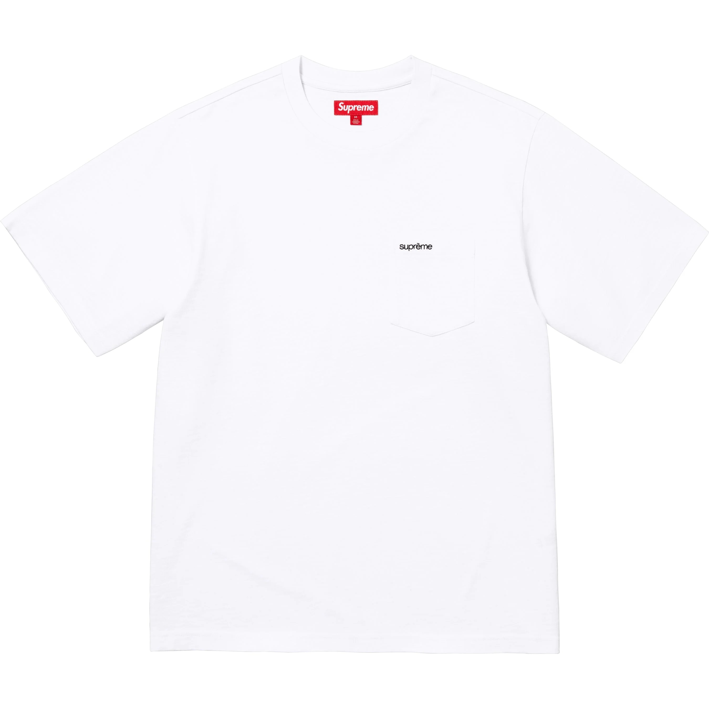 Supreme S S Pocket Tee (FW25) - White - $64