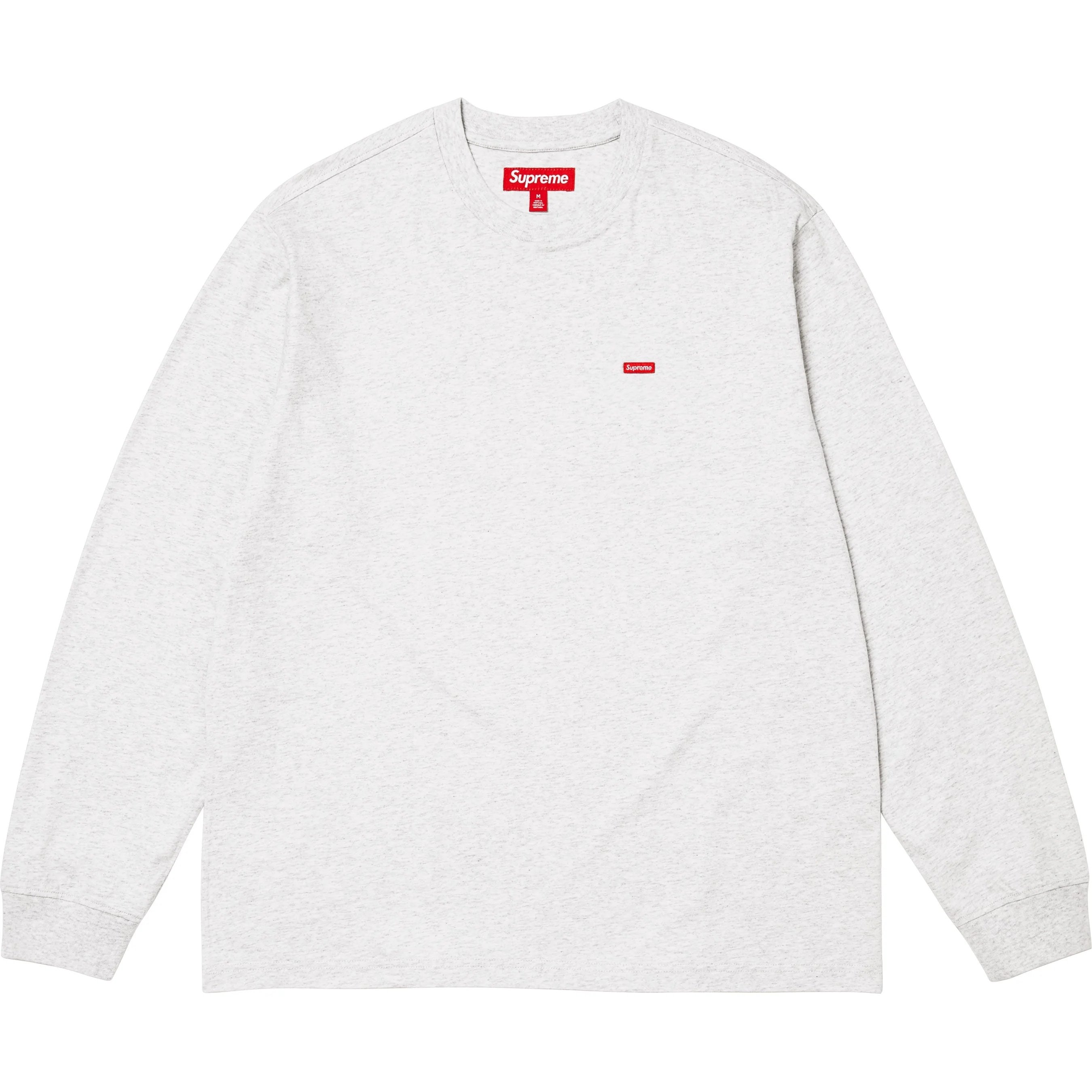 Supreme Small Box L S Tee (FW25) - Ash Grey - $68