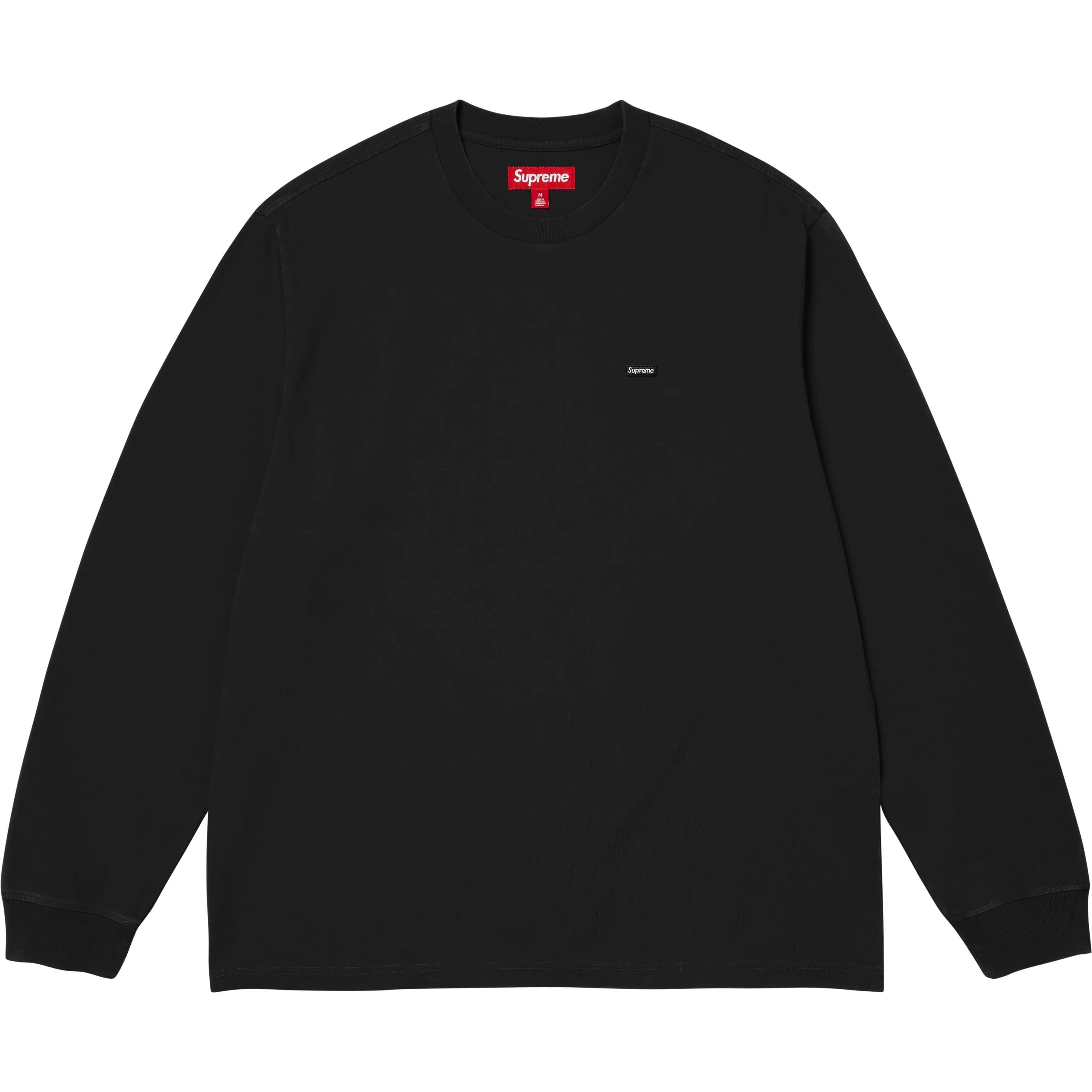 Supreme Small Box L S Tee (FW25) - Black - $68