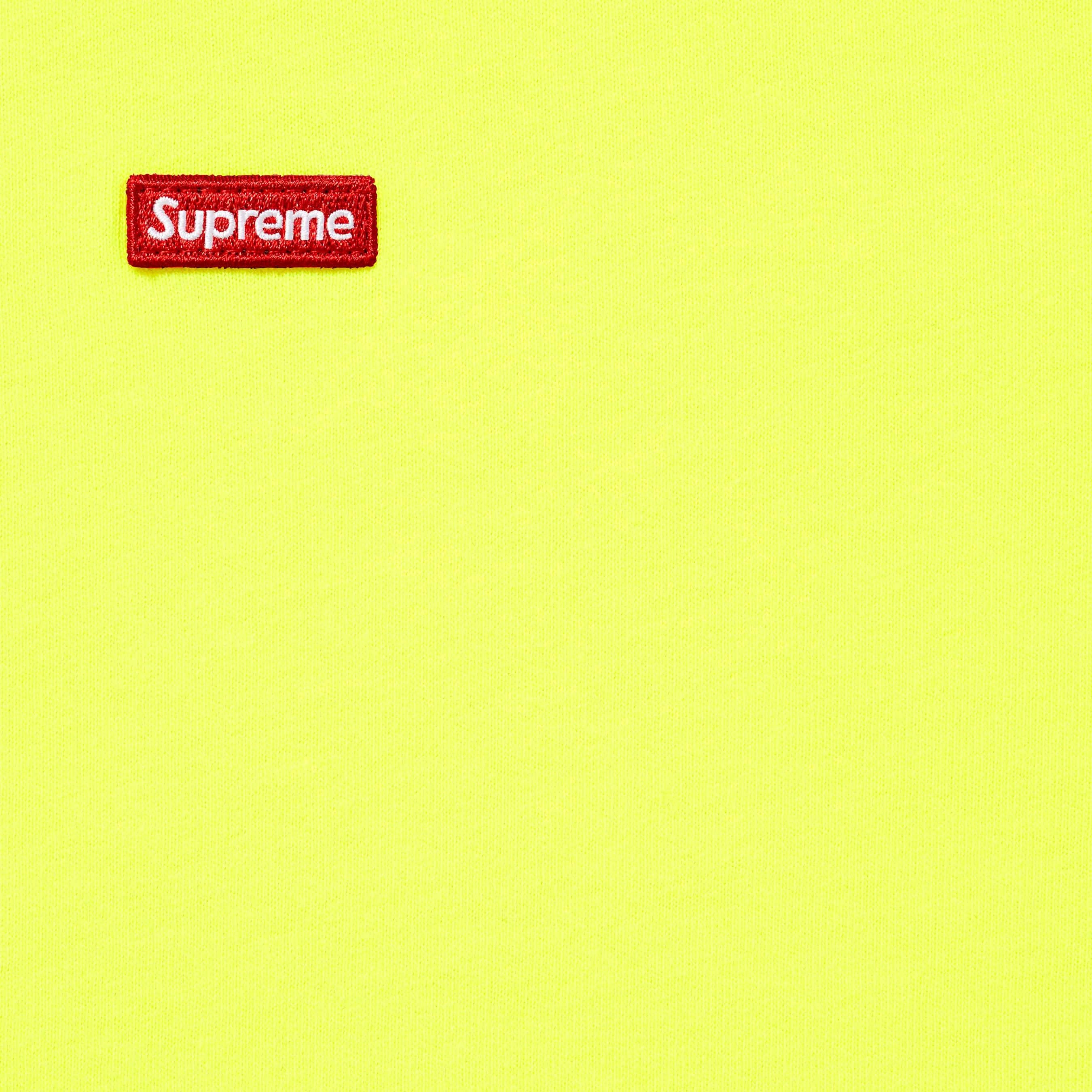 Supreme Small Box L S Tee (FW25) - Fluorescent Yellow - $68