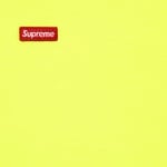 Supreme Small Box L S Tee (FW25) - Fluorescent Yellow