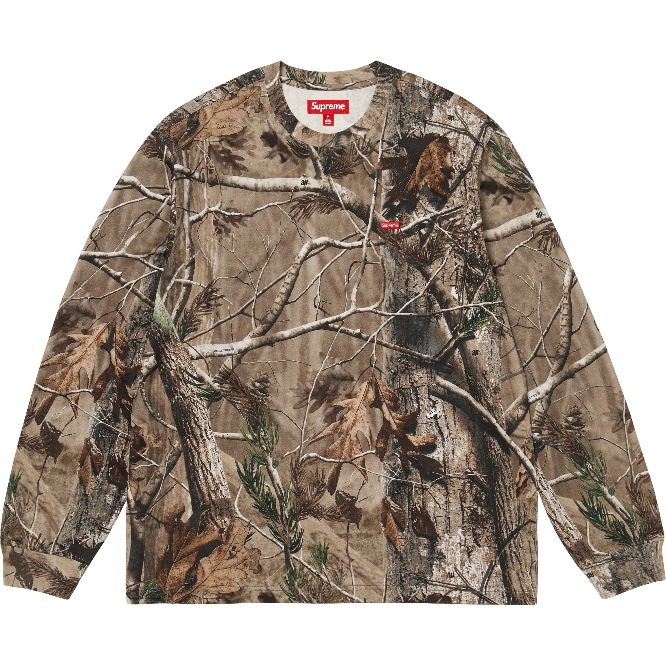 Supreme Small Box L S Tee (FW25) - Realtree® AP Camo - $68