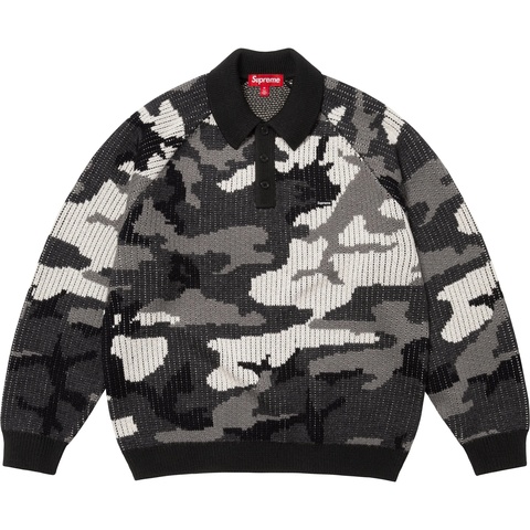 Supreme Small Box Polo Sweater ブラック Supreme Small Box Polo Sweater Black Men's - FW23 - US