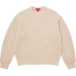 Supreme Small Box Waffle Sweater (FW25) - Natural