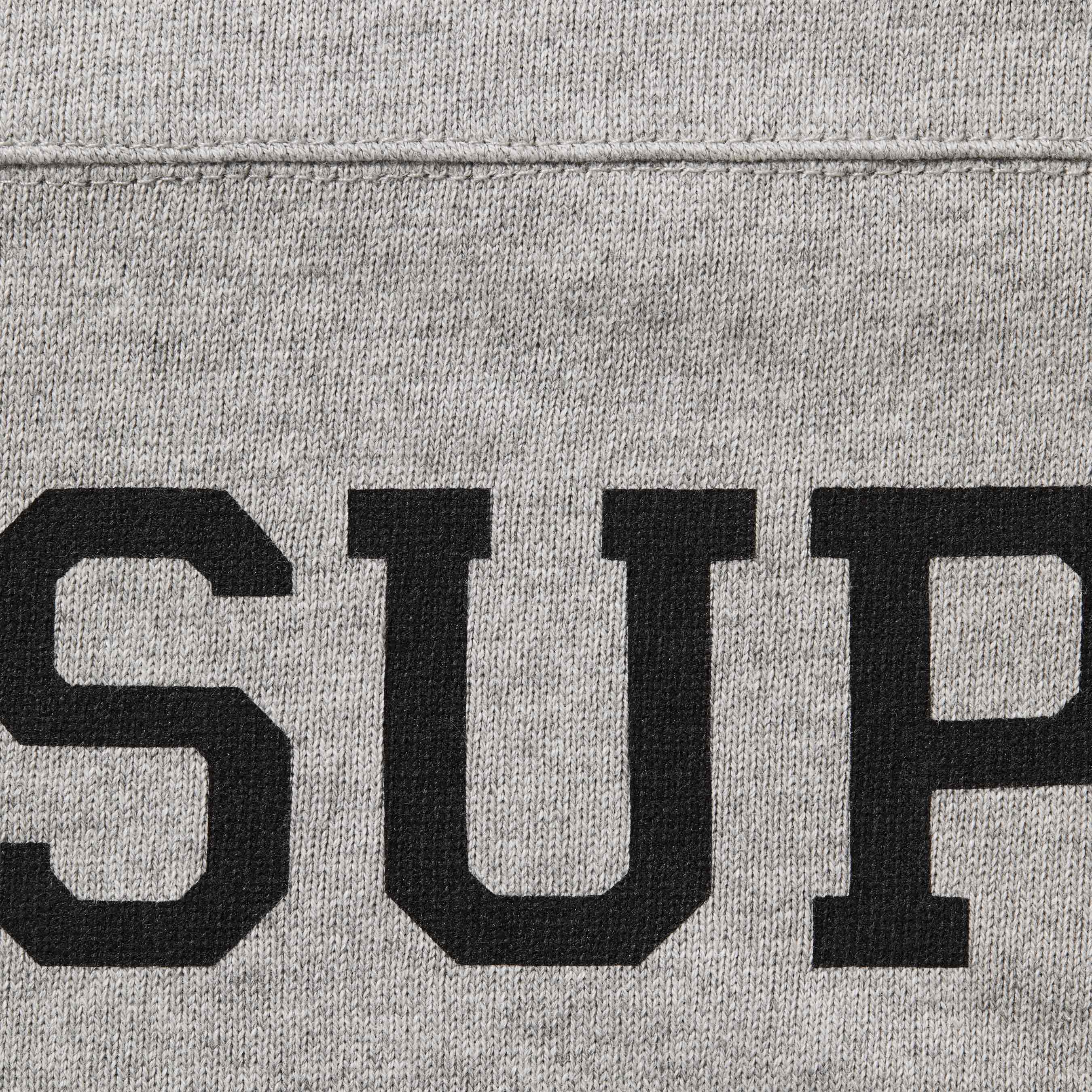 Supreme Split L S Football Top (FW25) - Heather Grey - $110