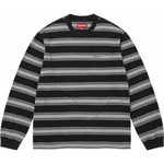 Supreme Stripe Pocket L S Top (FW25) - Black