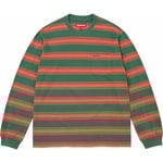 Supreme Stripe Pocket L S Top (FW25) - Green